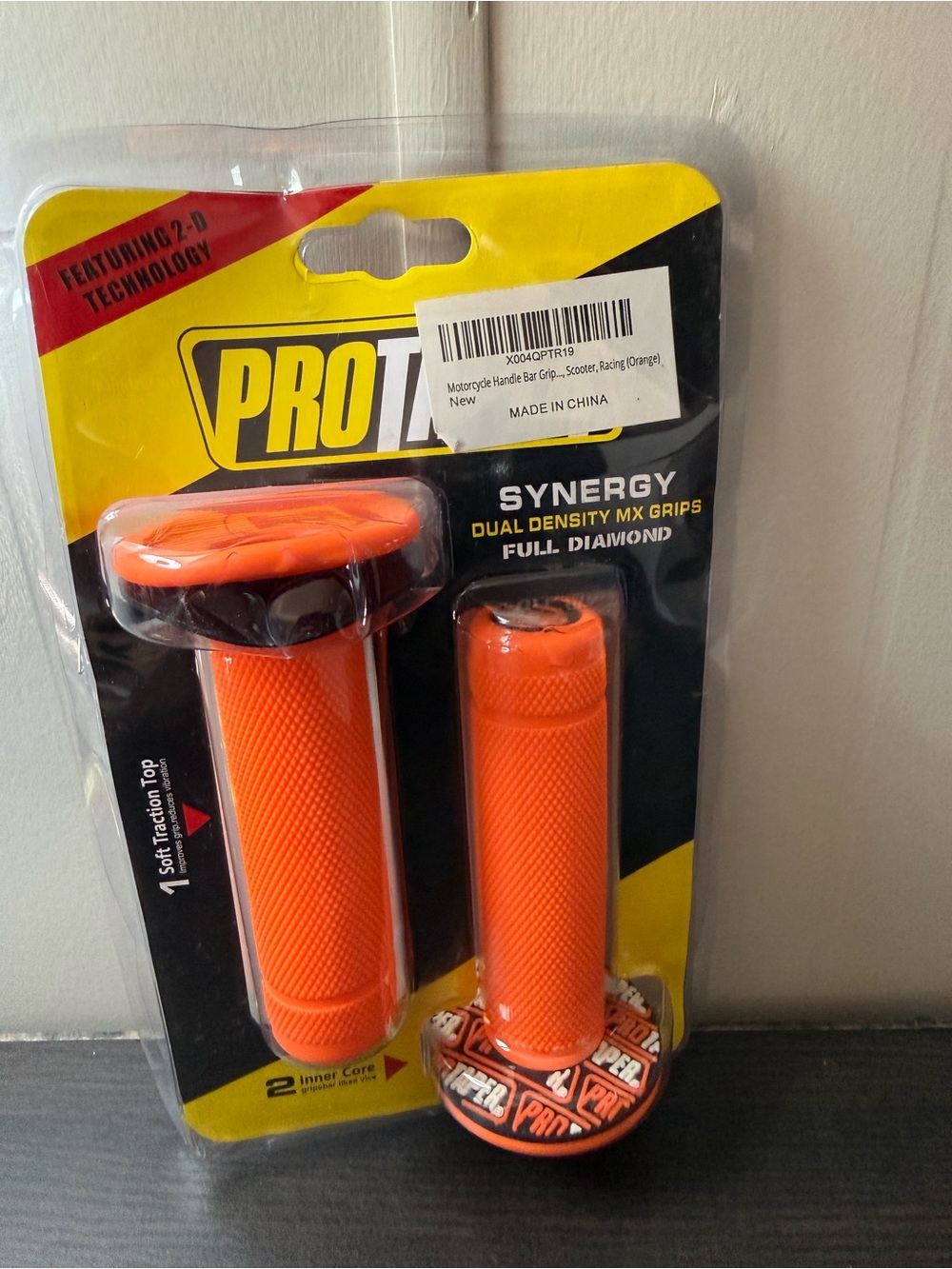 Synergy Orange Dual Density MX Grips